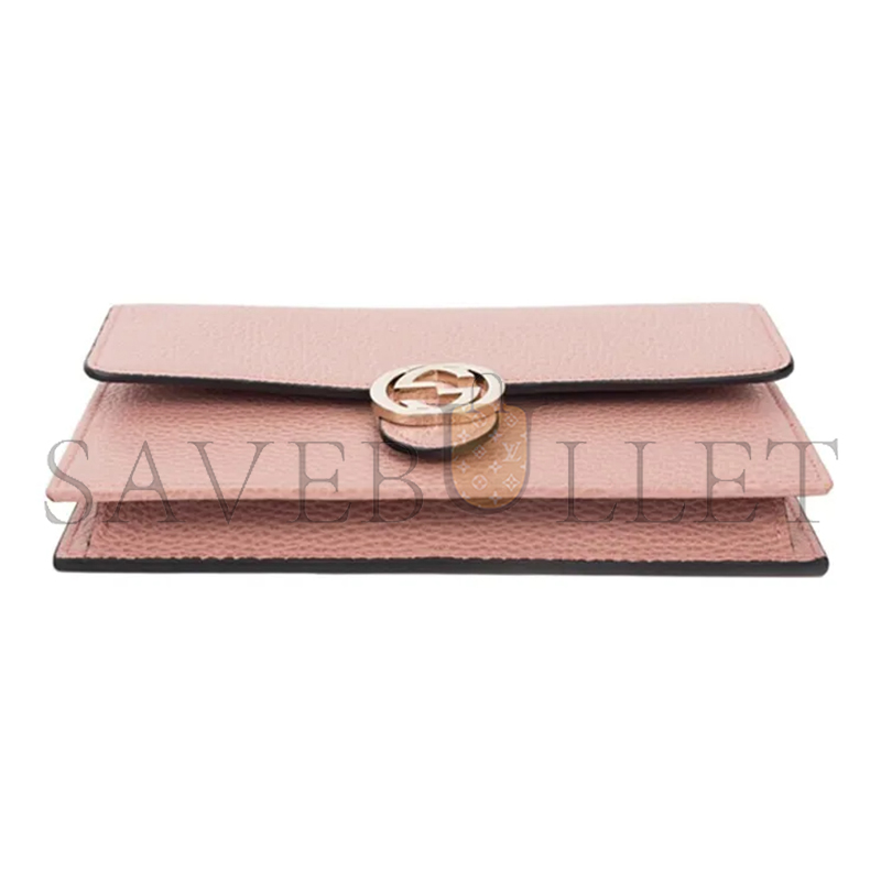 GUCCI DOLLAR CALFSKIN INTERLOCKING G CHAIN WALLET 510314 (20*13*6cm)